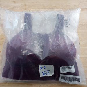 Rhonda Shear 3-Pack Cotton Blend Bra Lace, Small